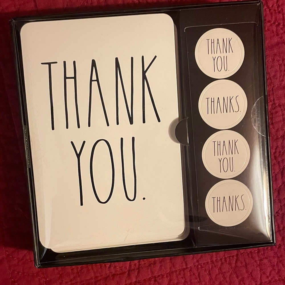 Rae Dunn "THANK YOU" cards